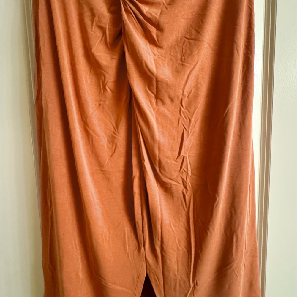 Anthropologie Rust Midi Skirt